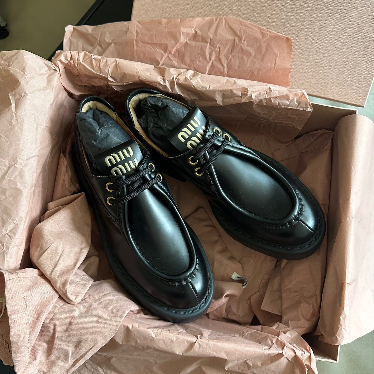Shoes? Miu M Loafers Premium Designer Casual Shoes