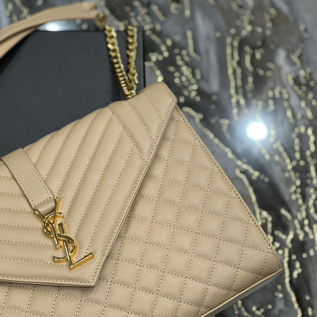 Saint Laurent Wallets? Saint Laurent Envelope Large Bag Compact Luxury Card Wallet