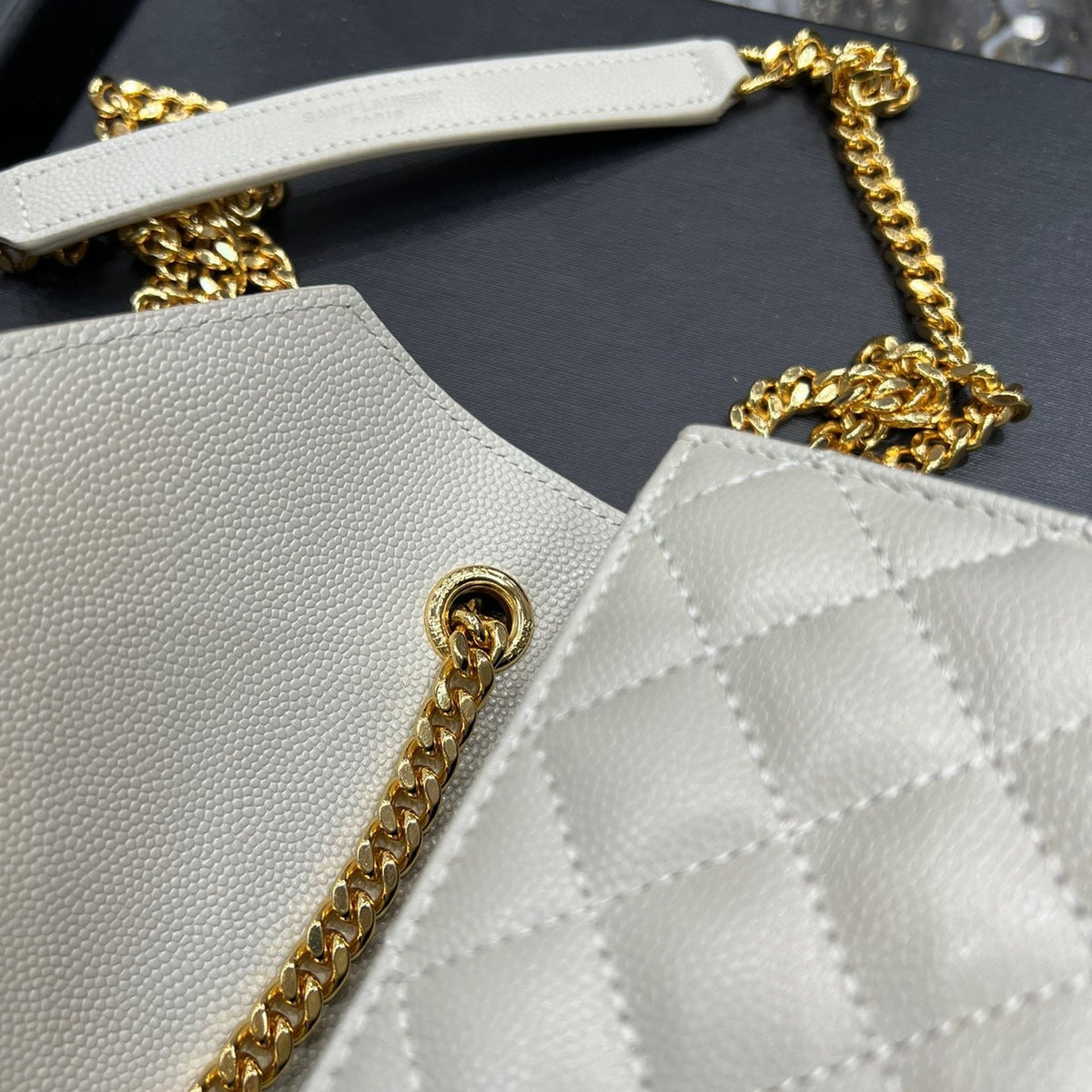 Saint Laurent Wallets? Saint Laurent Small Envelope Bag Premium Leather Designer Wallet