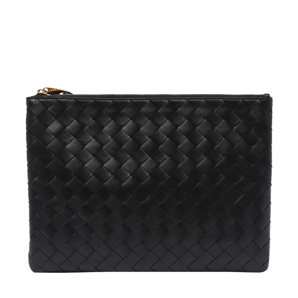 Bottega Veneta Bags? Bottega Veneta Women Intrecciato Flat Pouch Luxury Designer Leather Handbag