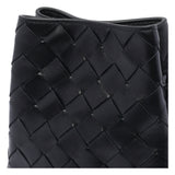 Close-up of Bottega Veneta cross body bags hardware and fine stitching
