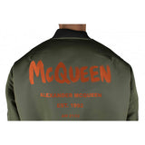Close-up of Alexander McQueen jackets hardware and fine stitching