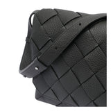 Close-up of Bottega Veneta cross body bags hardware and fine stitching