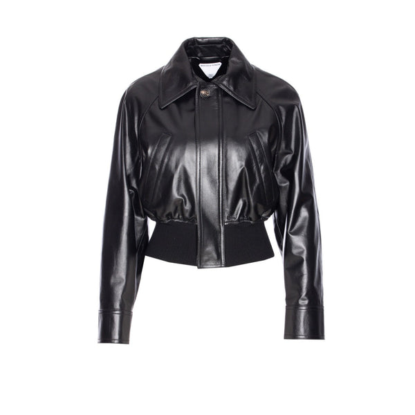 Bottega Veneta Jackets? Bottega Veneta Women Light Leather Jacket Stylish Everyday Designer Outerwear
