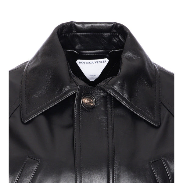 Bottega Veneta Jackets? Bottega Veneta Women Light Leather Jacket Stylish Everyday Designer Outerwear