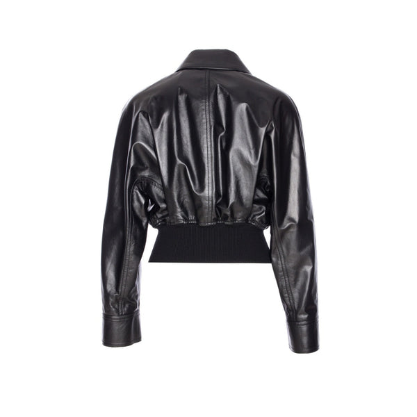 Bottega Veneta Jackets? Bottega Veneta Women Light Leather Jacket Stylish Everyday Designer Outerwear