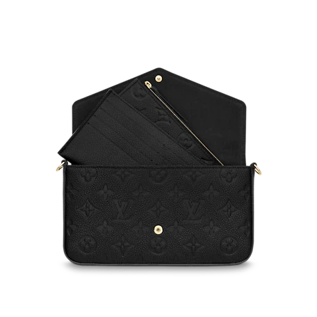 Velouxe Bags?  Velouxe Pochette Félicie Monogram Empreinte Black Elegant Everyday Designer Handbag