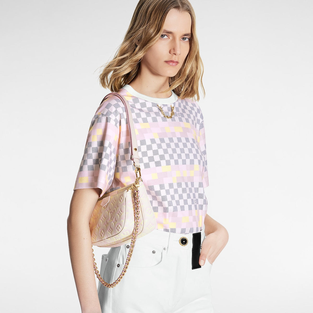 Multi Pochette Accessoires -Light Pink- Monogram Empreinte Leather