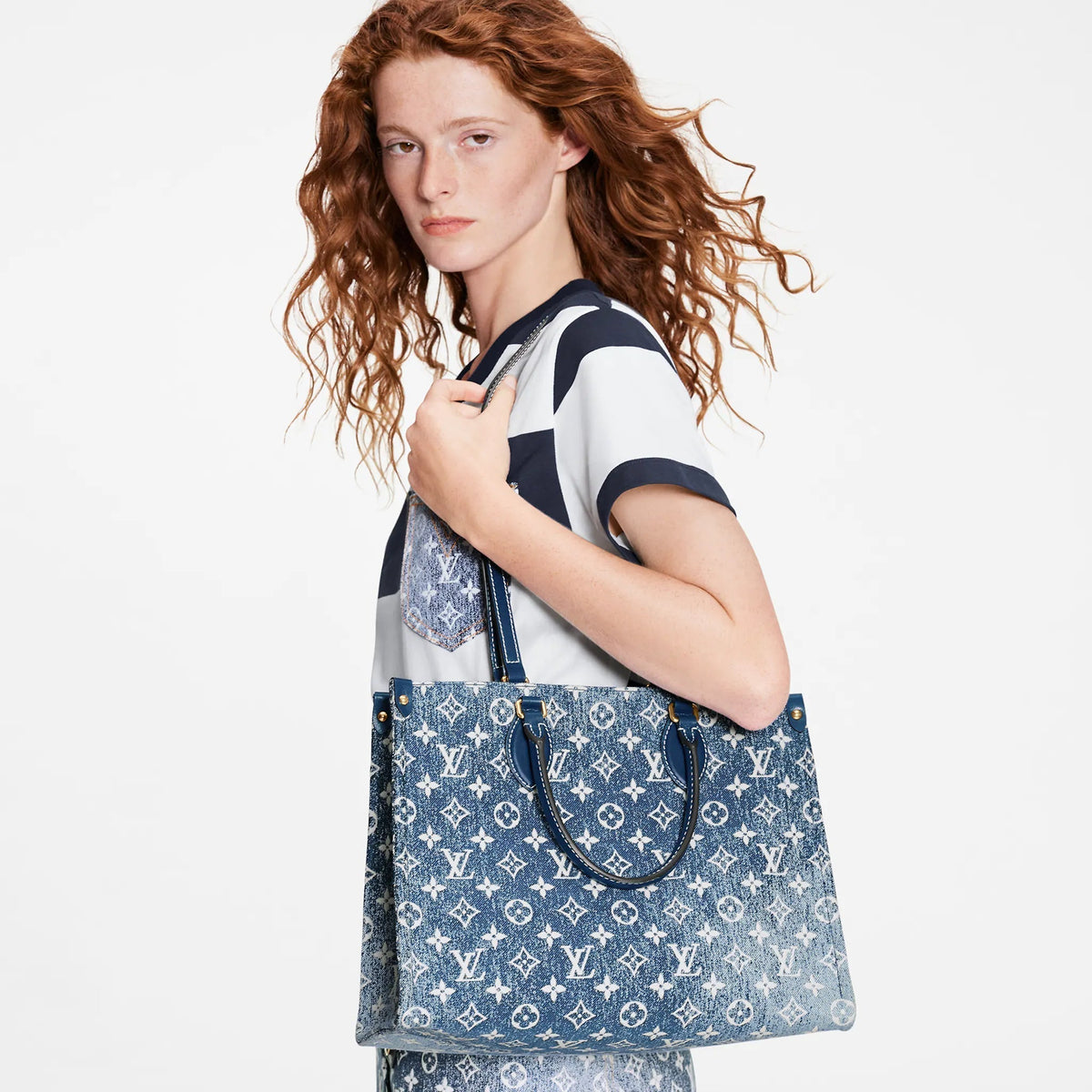 Louis Vuitton Onthego MM Navy Blue