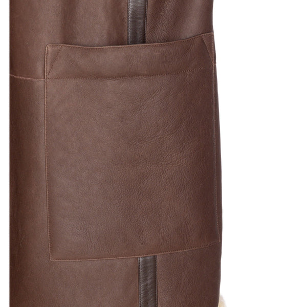 Close-up of Bottega Veneta vests hardware and fine stitching
