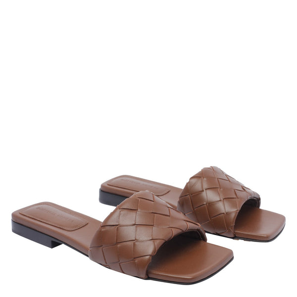 Bottega Veneta premium sandals detail and craftsmanship close-up