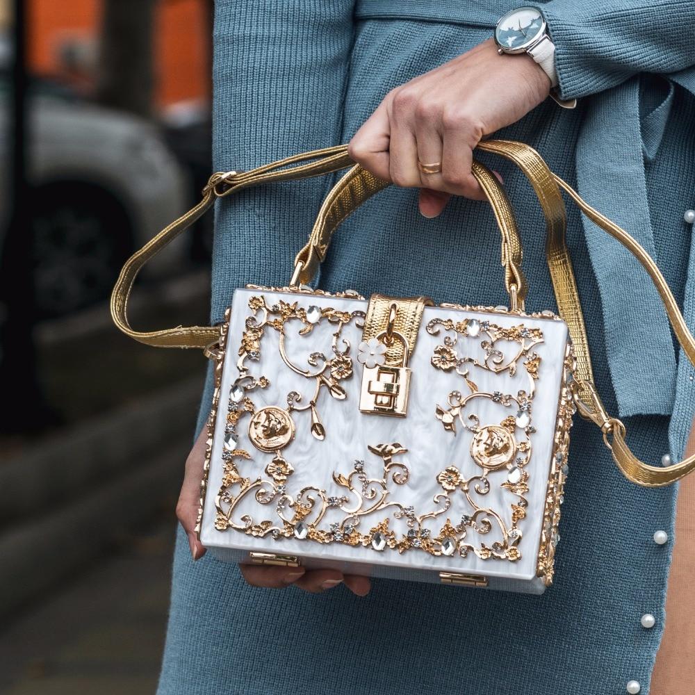 Front view of Shelly Mason Evening Clutch Bag premium bag