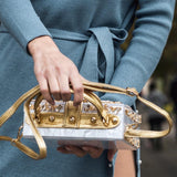 Shelly Mason Evening Clutch Bag detail shot – authentic designer craftsmanship