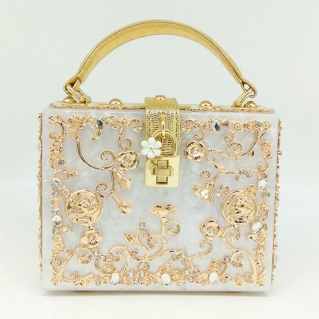 Front view of Shelly Mason Evening Clutch Bag premium bag