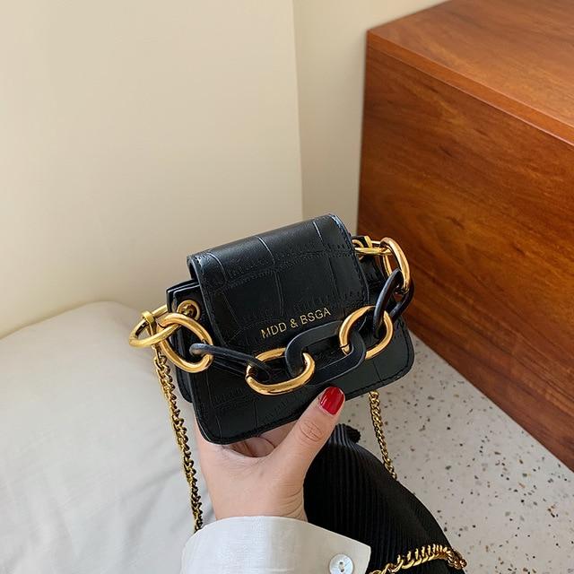 Velouxe Women's Mini Handbag detail shot – authentic designer craftsmanship