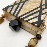 Front view of Shelly Mason Luxury Clutch Bag premium bag
