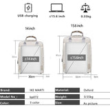 Front view of Velouxe Women's Backpack premium bag