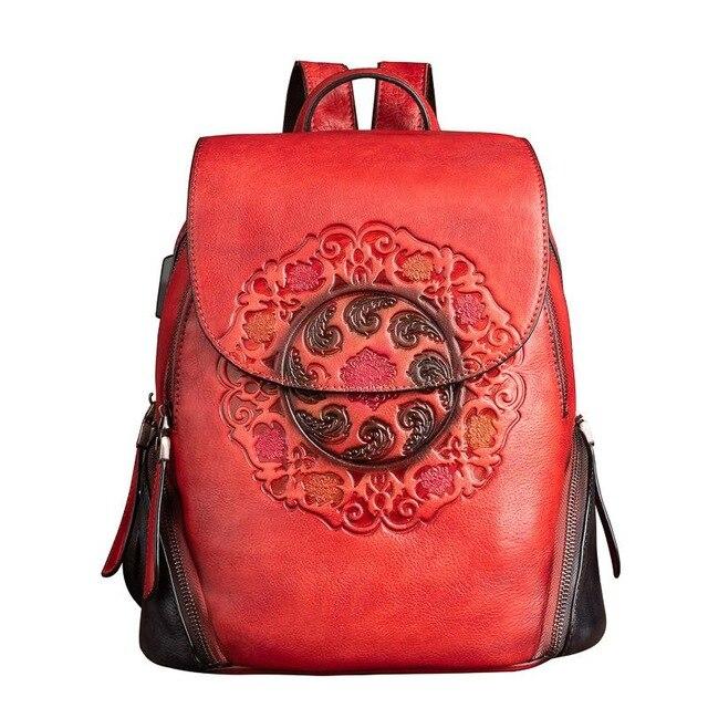 Front view of Velouxe Women's Backpack premium bag