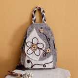 Velouxe Women's Backpack detail shot – authentic designer craftsmanship