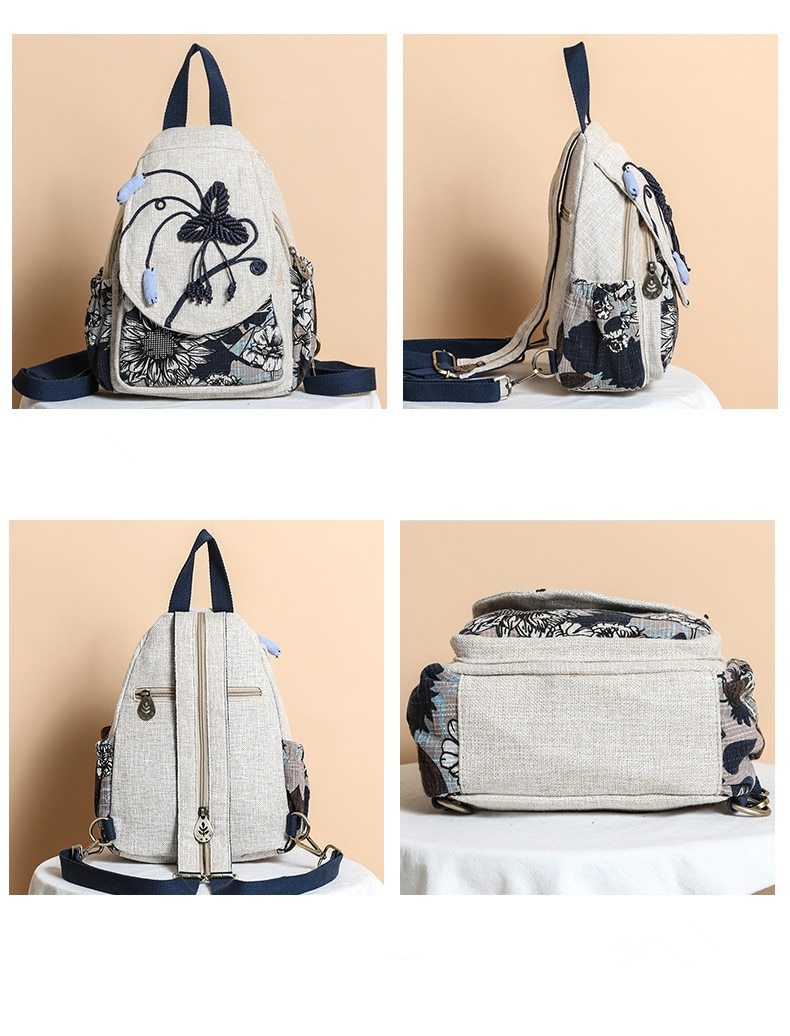 Front view of Velouxe Women's Backpack premium bag