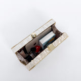 Front view of Shelly Mason Luxury Clutch Bag premium bag