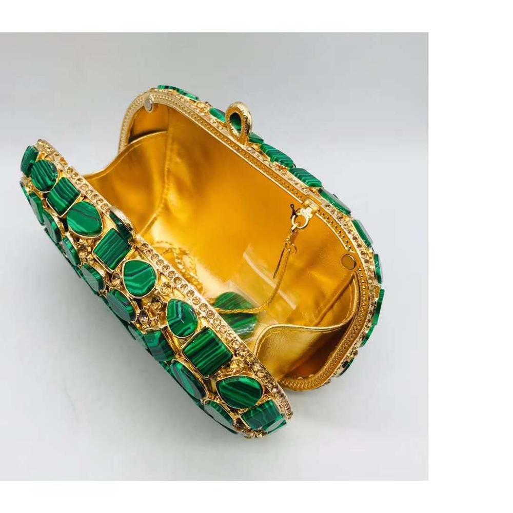 Front view of Shelly Mason Luxury Clutch Bag premium bag