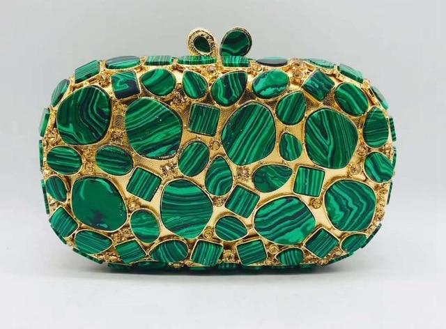 Front view of Shelly Mason Luxury Clutch Bag premium bag