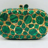 Front view of Shelly Mason Luxury Clutch Bag premium bag