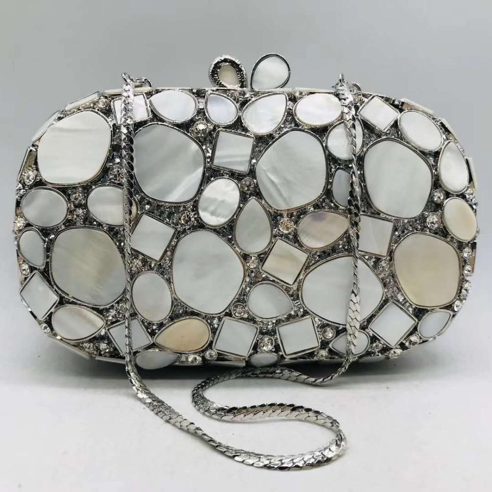 Front view of Shelly Mason Luxury Clutch Bag premium bag