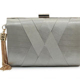 Front view of Shelly Mason Luxury Clutch Bag premium bag
