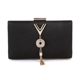 Front view of Shelly Mason Luxury Clutch Bag premium bag