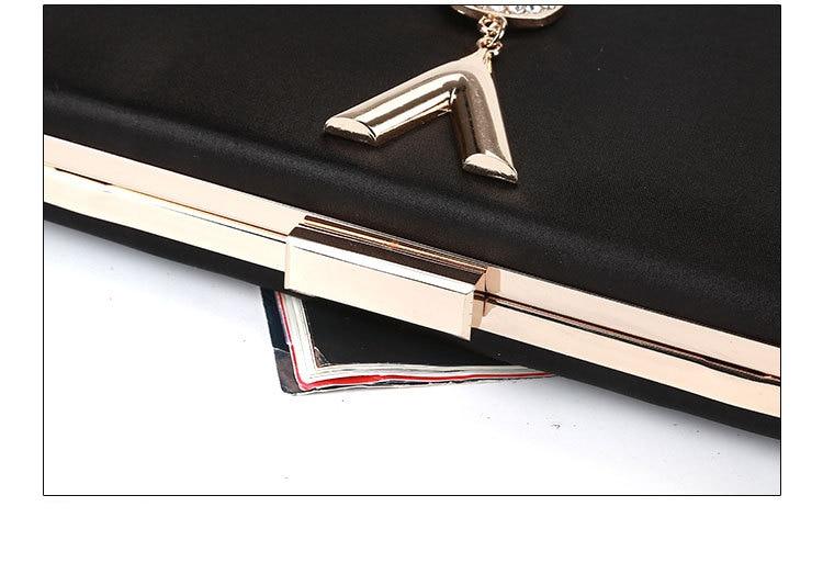 Front view of Shelly Mason Luxury Clutch Bag premium bag