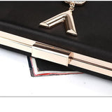 Front view of Shelly Mason Luxury Clutch Bag premium bag