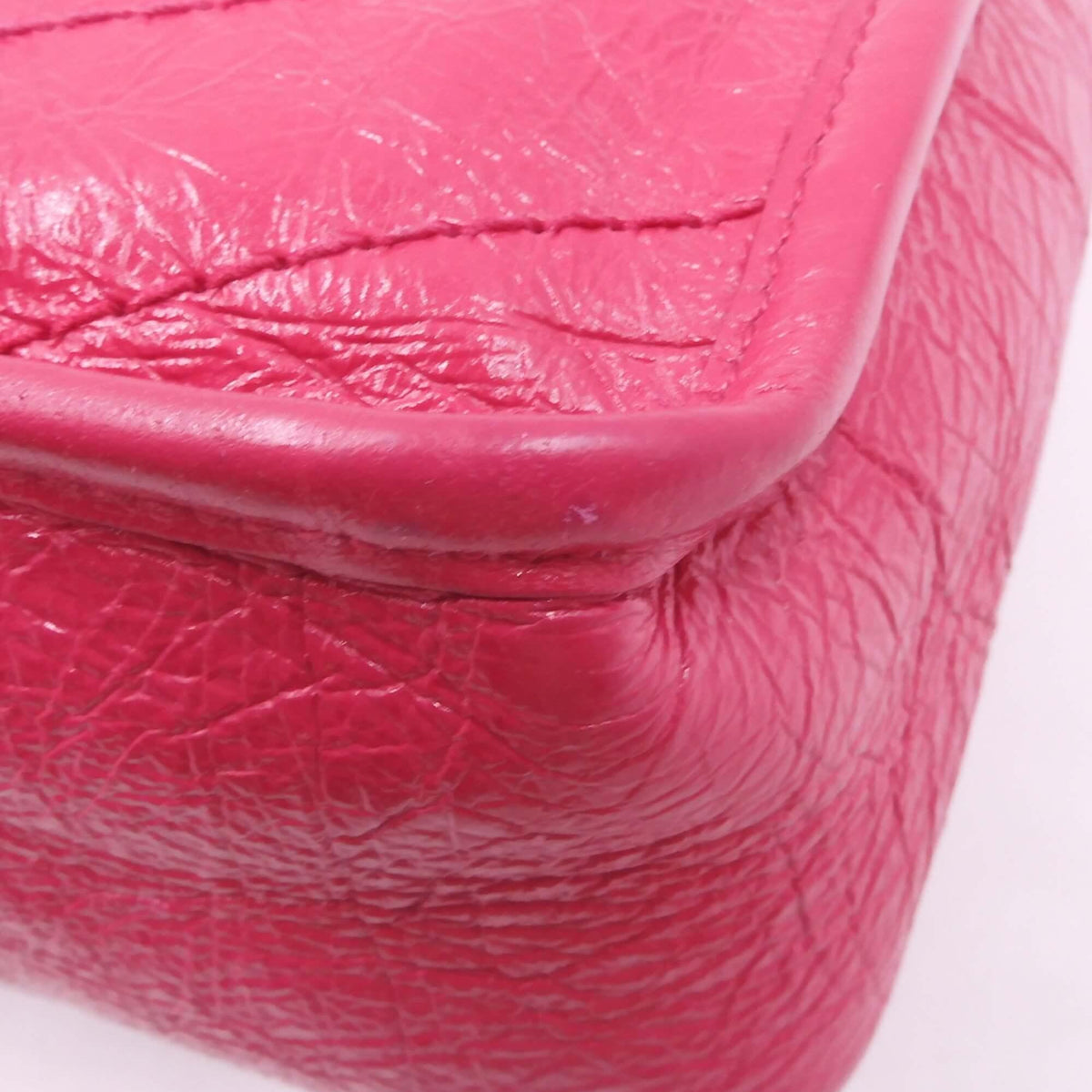 Saint Laurent Bags? Saint Laurent Baby Niki Crinkle Fuchsia Premium Designer Shoulder Bag