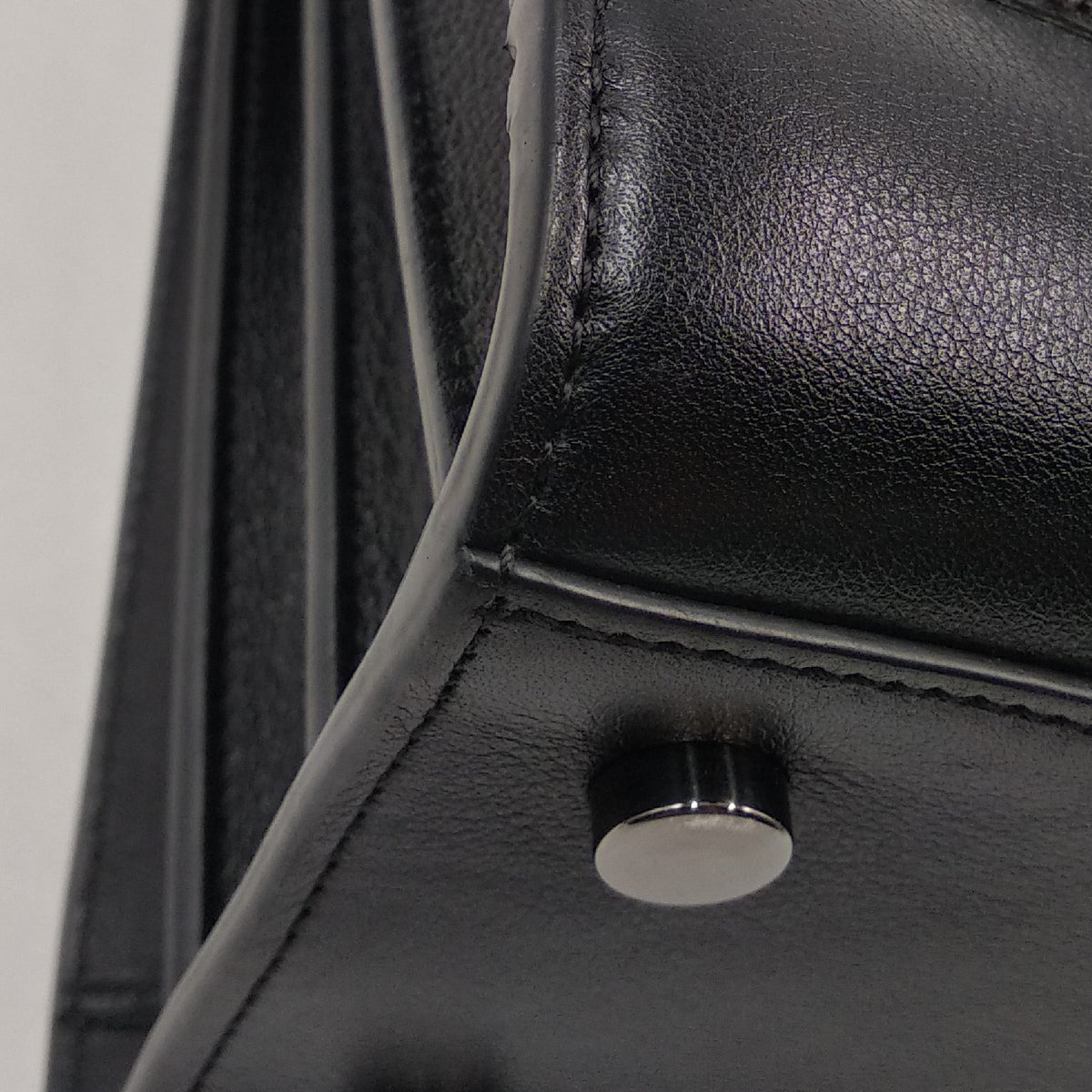 Bags? Baby Sac de Jour Love in Grained Leather Black Luxury Designer Leather Handbag