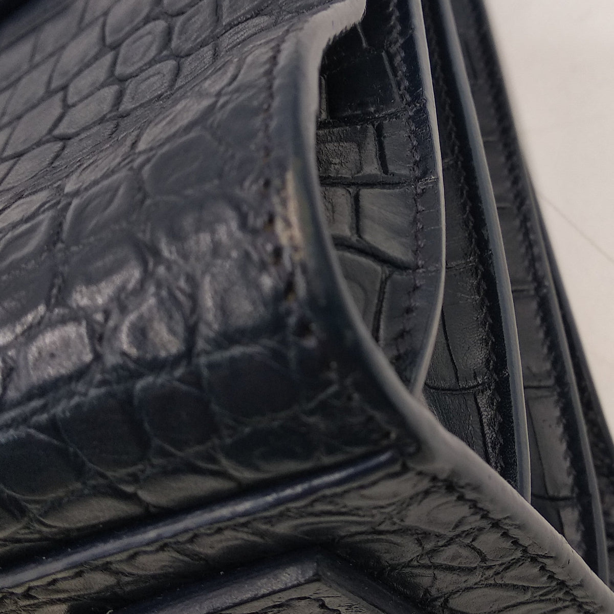Saint Laurent Bags? Saint Laurent Baby Sac De Jour Souple Crocodile Embossed Navy Elegant Everyday Designer Handbag