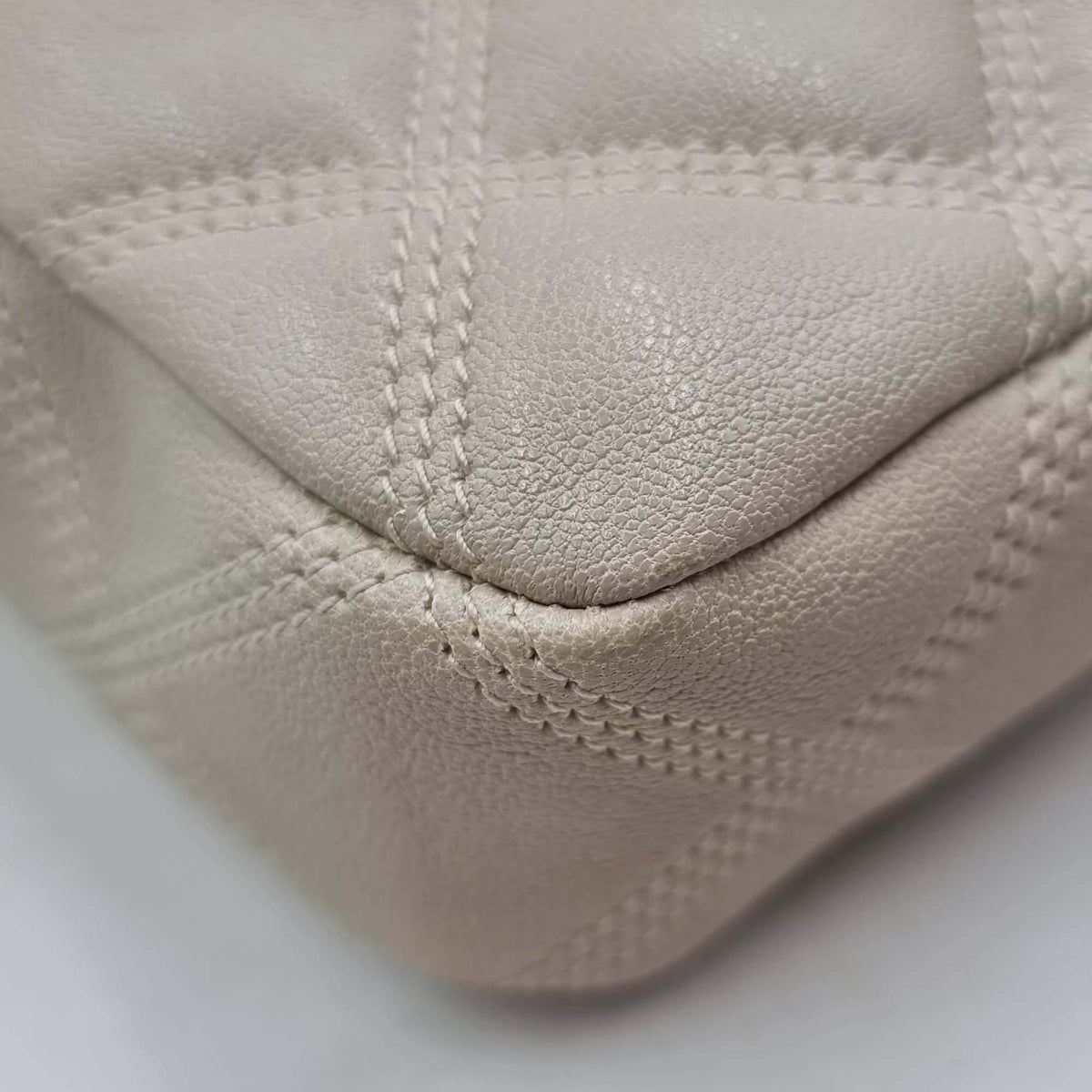 Saint Laurent Bags? Saint Laurent Becky Double Zip Pouch Shoulder Bag Dusky White Luxury Designer Leather Handbag