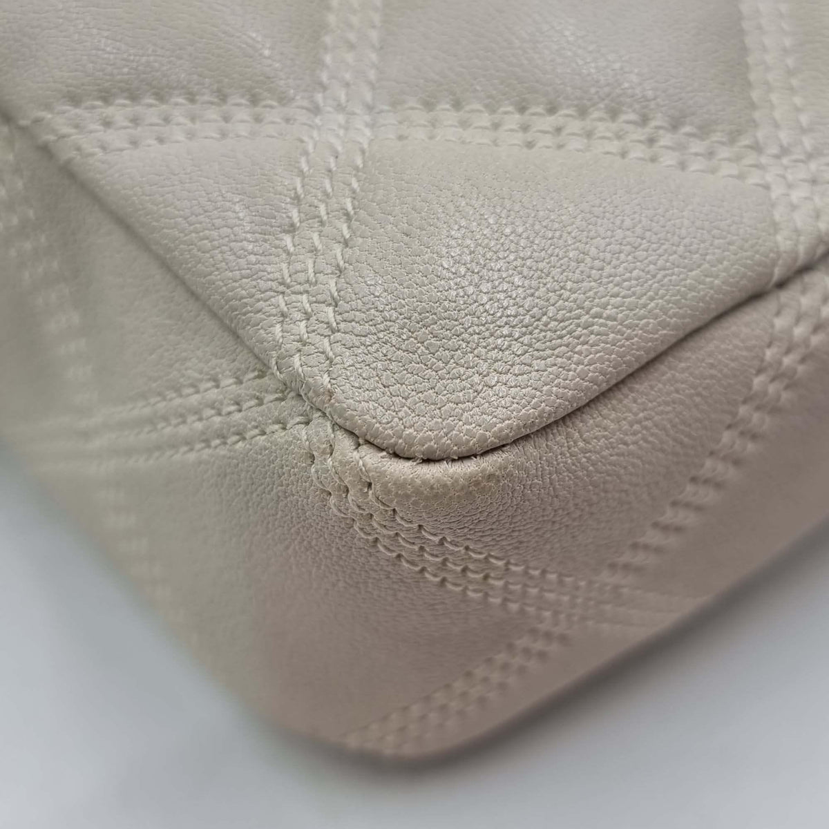 Saint Laurent Bags? Saint Laurent Becky Double Zip Pouch Shoulder Bag Dusky White Luxury Designer Leather Handbag