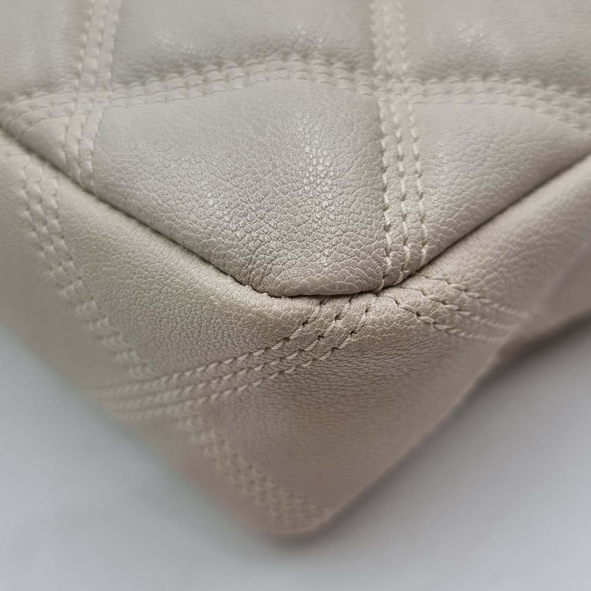 Saint Laurent Bags? Saint Laurent Becky Double Zip Pouch Shoulder Bag Dusky White Luxury Designer Leather Handbag