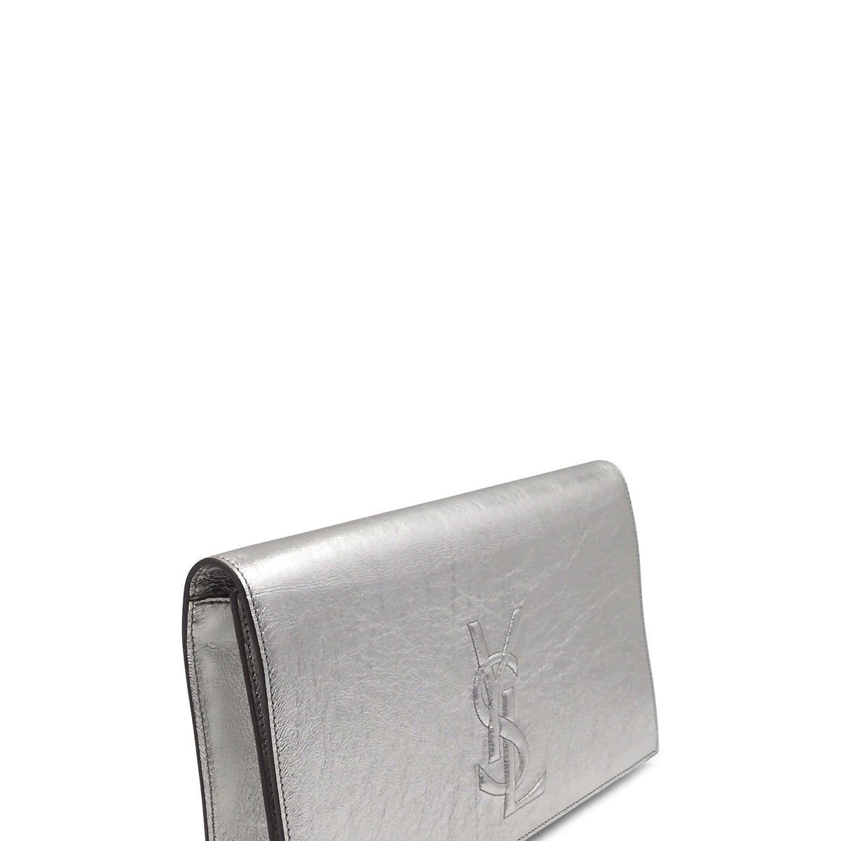 Saint Laurent Bags? Saint Laurent Belle De Jour Clutch Silver Luxury Designer Leather Handbag