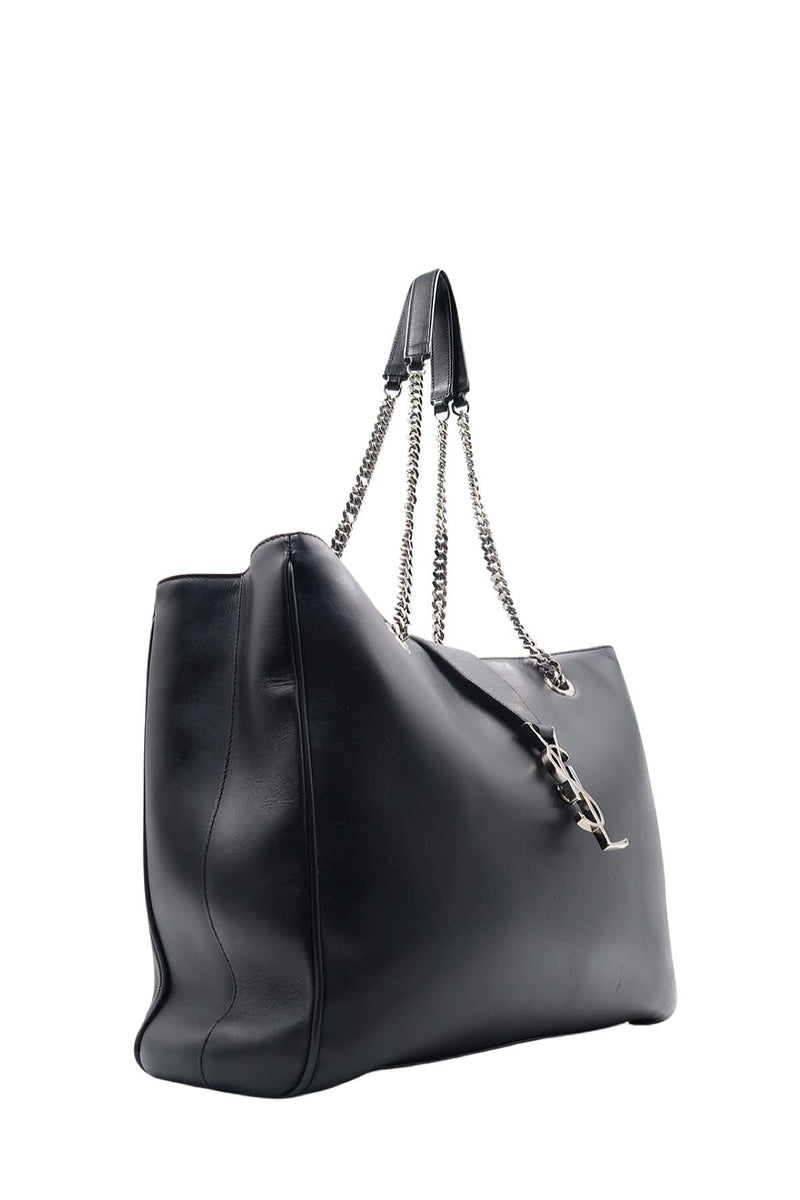 Close-up of Cassandre bags hardware and fine stitching