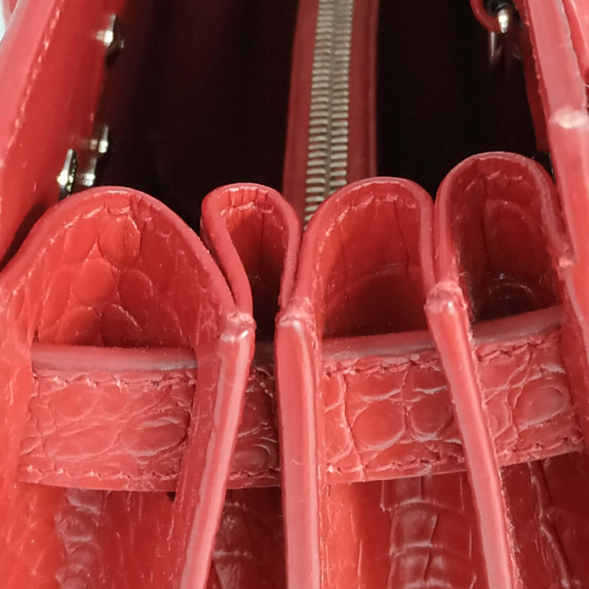 Classic premium bags detail and craftsmanship close-up