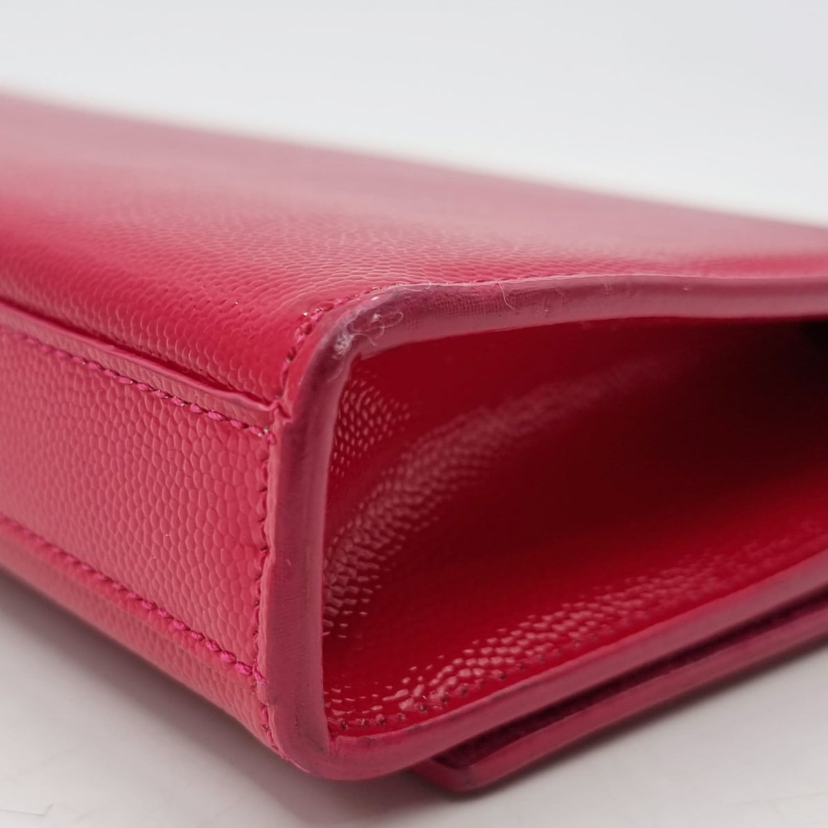 Close-up of Classic bags hardware and fine stitching