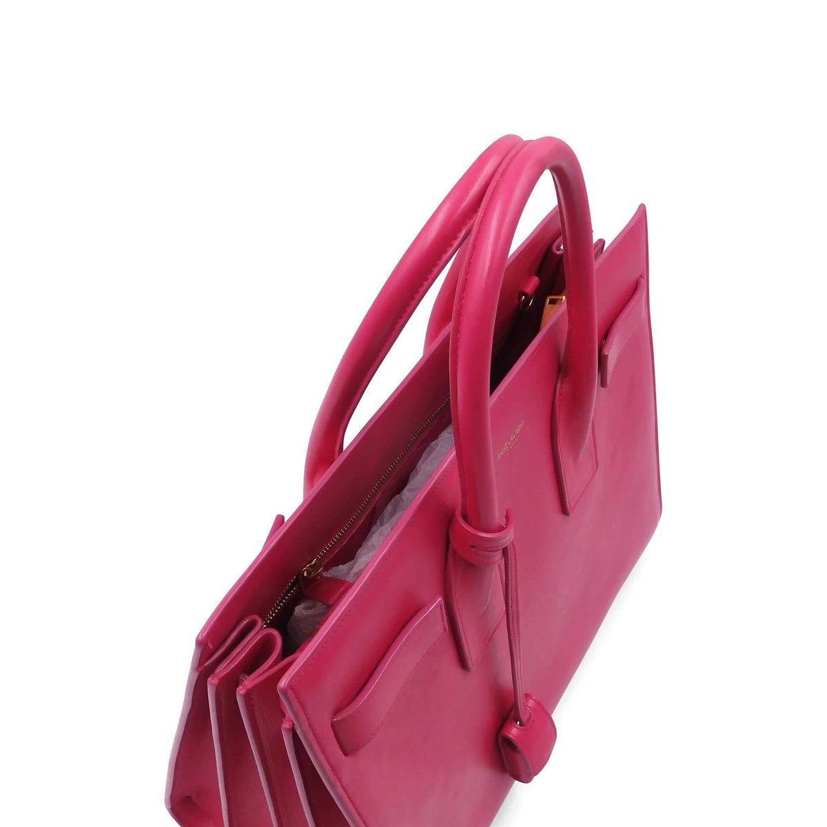 Close-up of Classic bags hardware and fine stitching
