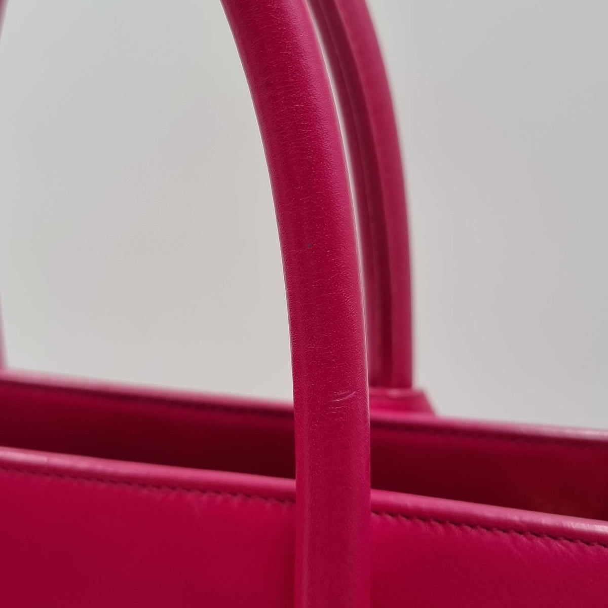 Close-up of Classic bags hardware and fine stitching