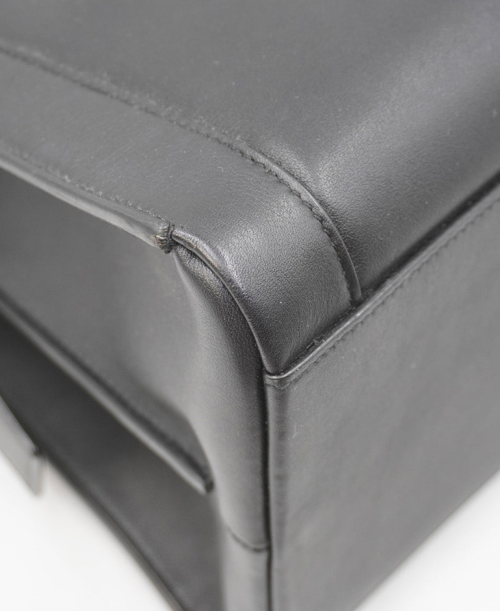 Close-up of Eastside bags hardware and fine stitching