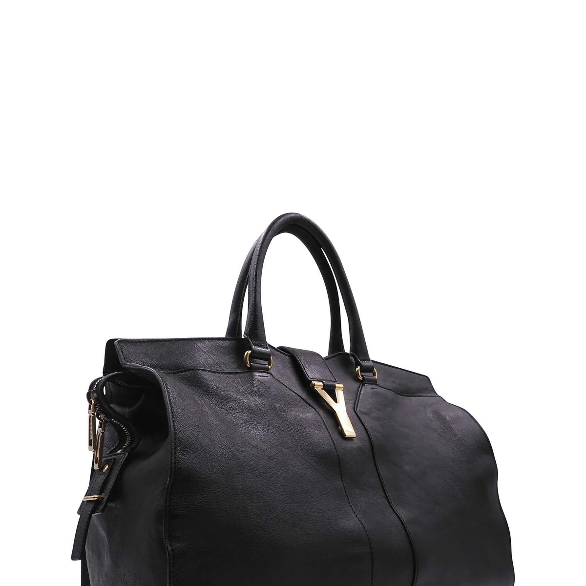 Close-up of Large bags hardware and fine stitching