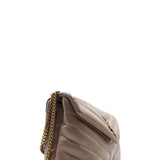 Close-up of Loulou bags hardware and fine stitching