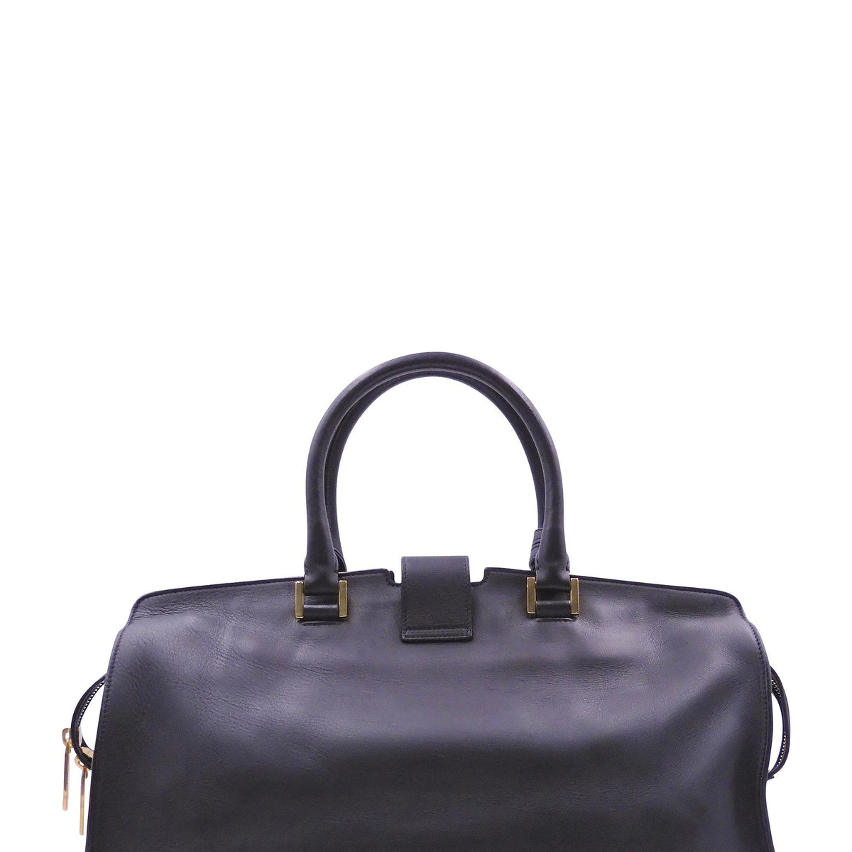 Close-up of Medium bags hardware and fine stitching