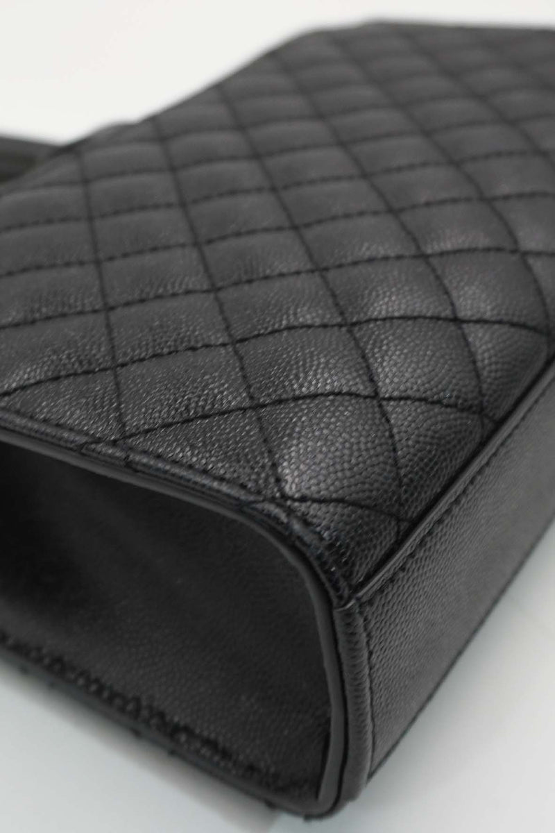 Close-up of Medium bags hardware and fine stitching